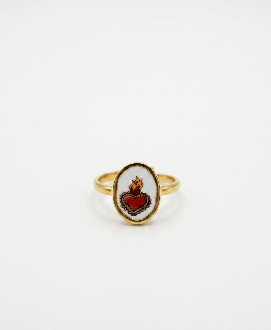 Anello cuore sacro