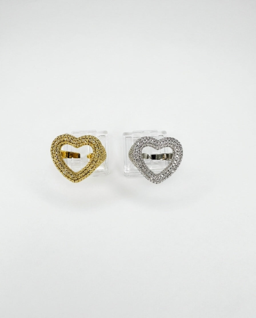 Anello cuore luce